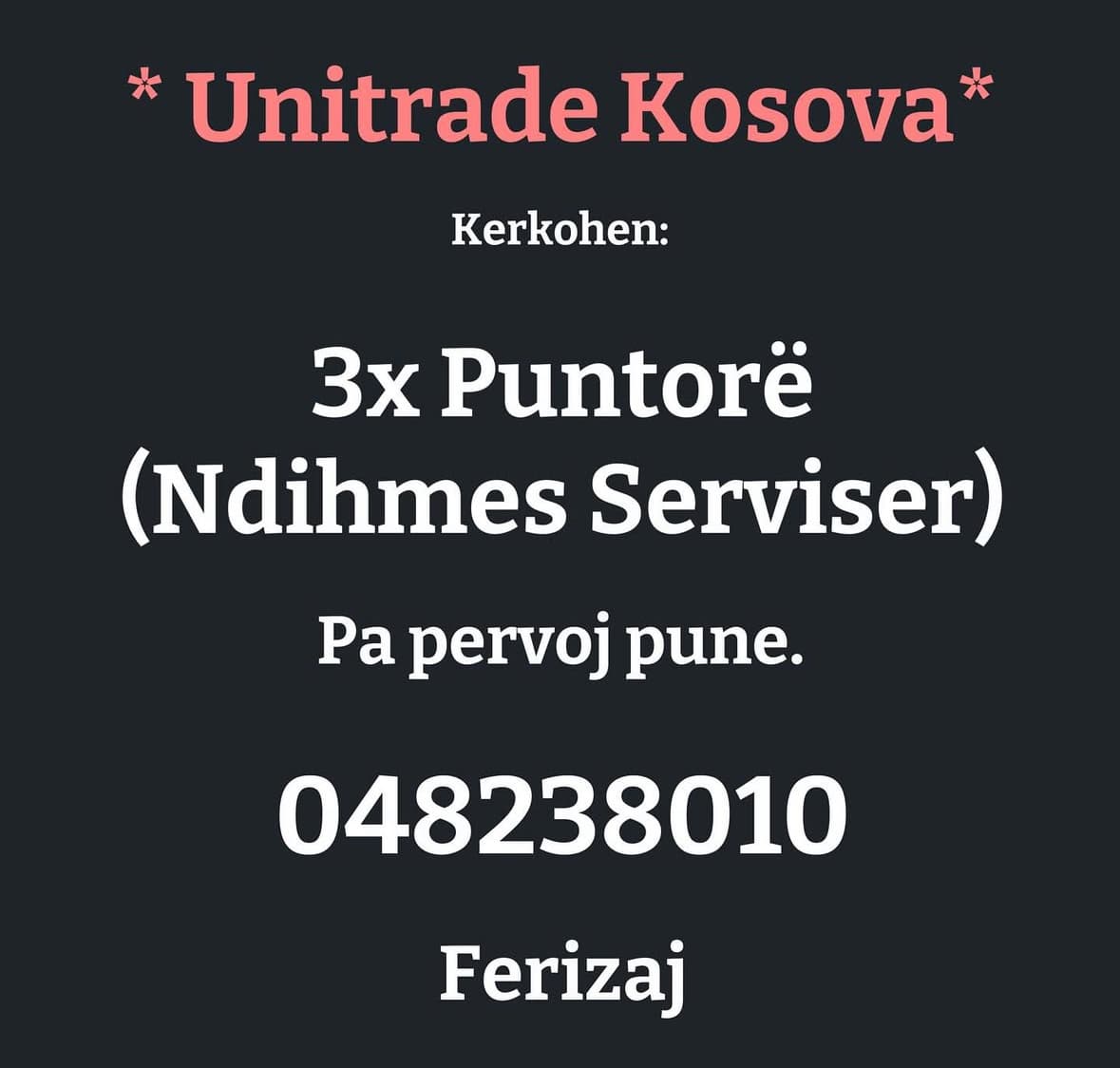 - Vende te lira pune -